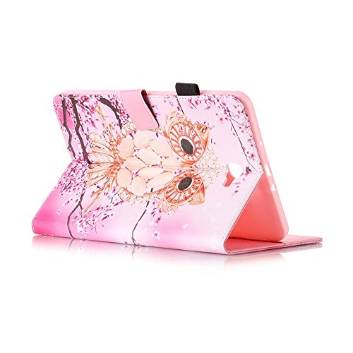 Skytar Schutzhülle für Galaxy Tab A 10.1,Samsung Tab A6 Cover,Schutzhülle in PU Leder [Flip Stand Wallet] Case Cover für Samsung Galaxy Tab A 10.1 Zoll (2016) SM-T580N / SM-T585N Tablet Hülle,Gold Eule - 3