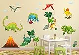 017 Wandtattoo Dinosaurier T-Rex Urzeit Brachiosaurus in 6. Größen (1250 x 700 mm) - 4