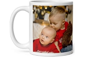 selfiemania - Un mug personnalisé avec 2 photos - personnalisable avec vos photos -cadeau personnalisé - Cadeau d'Anniversaire, souvenir, naissance, collègue
