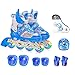 Produktbild GWJ Kinder Inline Skates Einstellbare Rollerskates mit Full Light up LED-Räder, Fun Flashing Roller Skates Für Jungen und Mädchen,M
