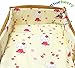 BlueberryShop Baby Toddler Junior Bed Cot Bumper for Baby/Toddler, 150cm Length x 35 Width, Cream Giraffe