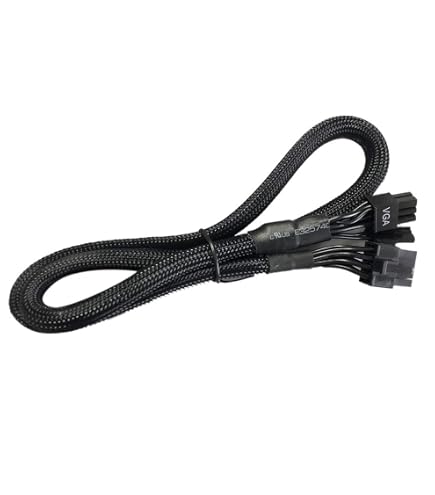 8-Pin To Dual 8-Pin PCIE Power Cable For EVGA Supernova PSU - Replacement VGA Cable 60+16cm Length