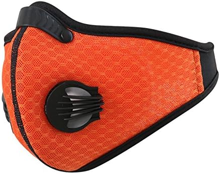 Shangpu123 Riding Mask Adjustable Velcro And Nose Clips Suitable For Riding And Other Occasions Outdoor Sports Anti-Settling Masks Available In Various Colors,Orange