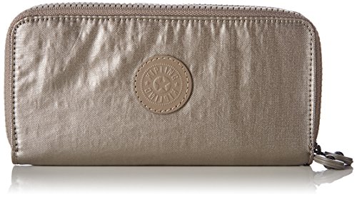 Kipling Uzario, Portefeuilles femme, Gold (Metallic Pewter), 10x18.5x3.5 cm (B x H T) Kipling Uzario, Portefeuilles femme, Gold (Metallic Pewter), 10x18.5x3.5 cm (B x H T)