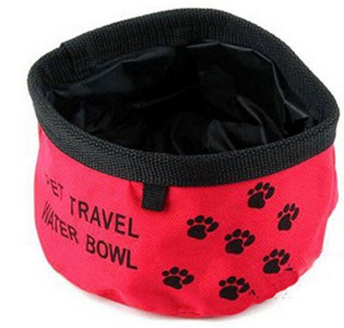 Coolcase plegable Pet Viaje Agua Alimentos Cuenco