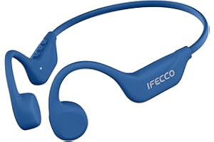 I LOVE E IFECCO IFECCO Bone Conduction Headphones Bluetooth 5.4 - IPX5 Waterproof Bone Conduction Earbuds with Mic,Open Ear Wireless Sport Headphones for Cycling Running Hiking