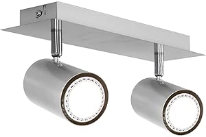 Trio Leuchten 802400207 Bar Spotlight Fixture / 30 cm/for 2 x GU10 Bulbs/Bulbs Not Included/Matte Nickel
