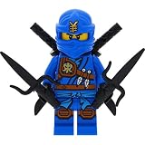 LEGO Ninjago Minifigur Jay Knee Pads aus Set 70749 incl. 4 GALAXYARMS Schwertern - Ninjago