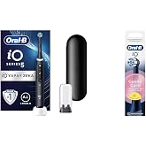 Oral-B iO - 5 Siyah Yapay Zeka Teknolojili Şarjlı/Elektrikli Diş Fır&ccedil;ası + Oral-B iO Gentle Care Siyah Diş Fır&ccedil;ası Yedek Başl