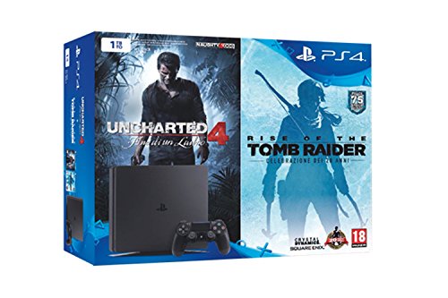 Preisvergleich Produktbild SONY CONSOLE PS4 1 TB + UNCHARTED 4 + TOMB RAIDER