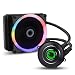 Produktbild Game Max Iceberg Wasser Kühlsystem mit 7 Farbe PWM Fan – Schwarz 120 mm