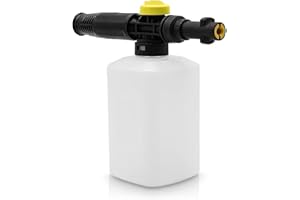 VERGILSON Haute Pression Jet Bouteille 750ML Neige Mousse Lance Canon Lance Lance Pour Karcher K2 K3 K4 K5 K6 K7 Voiture Générateur Mousseur Pistolet Pulvérisateur Réglable Buse