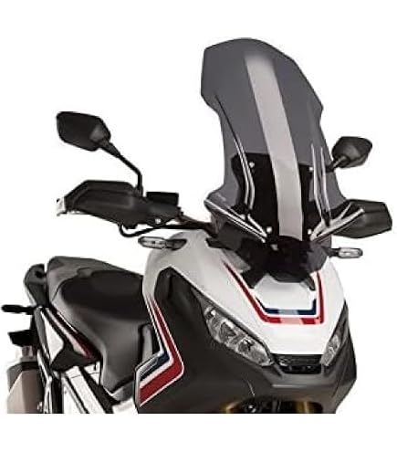 BULLE FACO Pare-brise Haut Compatible Honda X-ADV 750 (2017-2020) - Fumé Clair, +167 Mm, Dimensions 687x490 Mm, Épaisseur 4 Mm