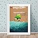 Produktbild Will & Ruby Frodo Frosch, Poster, A3, Kinderzimmer, Print, Deko, Wandgestaltung, Sommer, Tiere, Fun, Urlaub