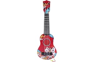 TUWYII Guitarra Infantil, Juguete de Guitarra Infantil, Ukelele de Juguete para Niños, para Niños 4 Cuerdas Instrumentos Musicales Juguete Educativo, Adecuado para niños de 3 a 6 años (Danza león 44cm)