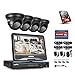Produktbild SANNCE Videoüberwachung Überwachungskamera 10 Zoll Display 8CH 720P DVR Recorder Überwachungssystem mit 4 Dome Kameras 720P für innen und außen Bereich mit eingebaute 1TB Festplatte