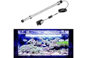 GreenSun Submersible LED Aquarium Light, Waterproof Fish Tank Light Underwater Crystal Glass Lights Suitable for Saltwater and Freshwater(Blue and White)-22.8 inch(58 cm)