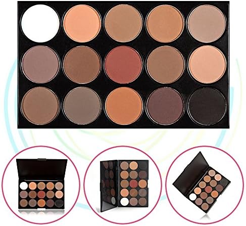 15 Color Eyeshadow Palette, Bold and Bright Collection, Vivid, KRABICE Eyeshadow Eye Shadow Palette Makeup Kit Set(15 Eyeshadow Palette) #1