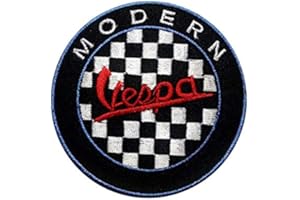 SIGITASTRADING Vespa MODERN T Sports Racing MOTORSPORT parche patch bordado con logotipo para planchar de hierro en apliques