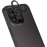 ZORE Apple İle Uyumlu iPhone 16 Pro iPhone 16 Pro Max CL-15 Parmak İzi Bırakmayan Anti-Reflective Kamera Lens Koruyucu Siyah