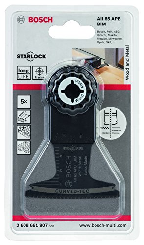 Bosch Pro Tauchsägeblatt Holz und Metall für Multifunktionswerkzeuge Starlock (5 Stück, AII 65 APB) - 2