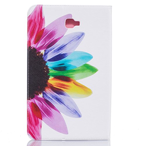 Samsung Galaxy TAB A 10.1 Hülle, COLJOY Samsung Galaxy TAB A 10.1 SM-T580 T585 – Kunstledertasche PU Schutzhülle Tasche Leder Brieftasche Hülle Case Cover mit praktischer Ständerfunktion und Auto Sleep / Wake Up Funktion, BF52 - 2