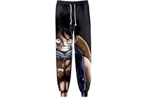 WANHONGYUE One Piece Monkey D Luffy Anime 3D Gedruckt Sweatpants Jogginghose Cosplay Kostüm Sporthosen Trousers Trainingsanzug