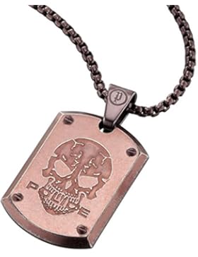 Police Herren-Ketten mit Anhänger Edelstahl PJ25607PSEBR-SKULL