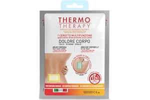 Thermo Therapy Cerotti Dolore Corpo, Collo, Schiena e Spalle, Non Contengono Farmaci, Applicabili Direttamente sulla Pelle, Confezione con 1 Cerotto Multifunzione Autoriscaldante