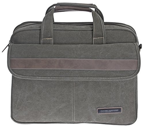 FLUGBEGLEITER MESSENGER UMHÄNGETASCHE ARBEITSTASCHE SCHULTER HERREN TASCHE Stoff Canvas - 8