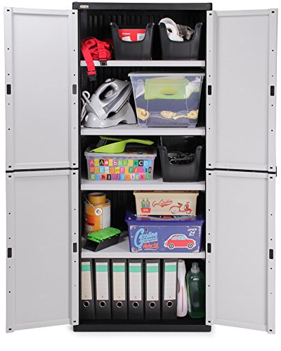 Kunststoffschrank Ondis24 mit 4 Einlegeböden Universalschrank Mehrzweckschrank - 4