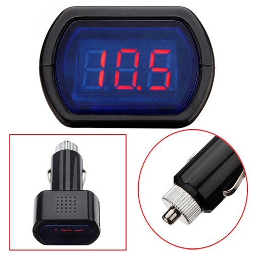 12-24V LED Zigarettenanzünder KFZ Batterie Tester Spannungsanzeige Voltmeter - 2