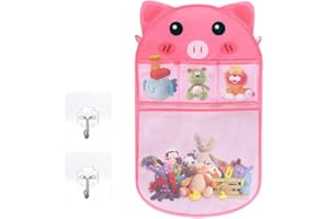 DKDXID Organizador de Juguete de Baño Red Juguetes Baño Bebe Red de Almacenamiento para la Bañera Guardar Juguetes Bañera Baño Guardar Juguetes Guarda Juguetes Bañera con 2 Ganchos Autoadhesivos