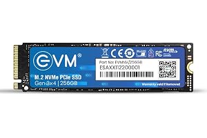EVM Internal SSD Interface PCle Gen 3x4 Fast Performance, Ultra Low Power Consumption NVME PCIe SSD (EVMNV/256GB, Black, 256GB)