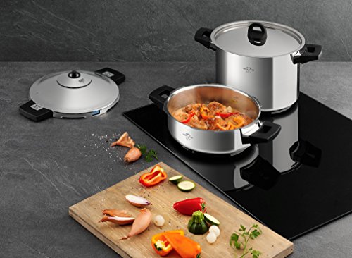 Kuhn Rikon Duromatic Inox Stainless Steel Pressure Cooker with Side Grips, Set of 2, 2.5 Litre and 6 Litre / 24 cm