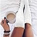 Produktbild Swallowuk Damen Overknees Socken Strümpfe Strumpfhosen Warm Winter Stricken Kniestrümpfe Elastisch Sportsocken (Weiß)