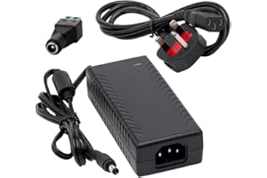 MRTOYIRQ 12V 5A 60W LED Power Supply, 100-240V AC to 12V 5Amp DC Power Adapter, Low Voltage Transformer for LED Strip Light