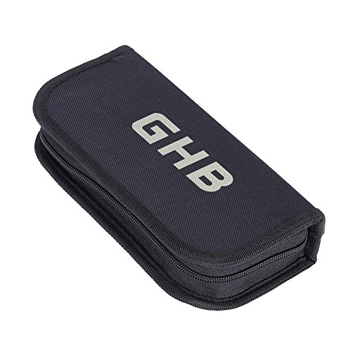 GHB Uhrenwerkzeug 14 pcs Uhrmacherwerkzeug Uhrenöffner Uhr Reparatur Werkzeug Set mit Hammer Tasche - 9
