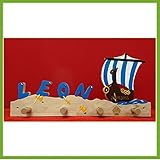 Wikingerschiff II - Garderobe mit Name