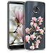 Produktbild kwmobile Motorola Moto G6 Hülle - Handyhülle für Motorola Moto G6 - Handy Case in Rosa Weiß Transparent