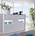 Produktbild trendteam smart living Wohnzimmer Highboard Schrank Kuba, 150 x 123 x 39 cm in Korpus Weiß Dekor, Front Weiß Glanz mit zwei Schubkästen und viel Stauraum
