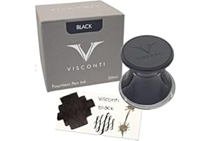 LUCHIANO VISCONTI Encrier en verre Visconti Noir 50 ml