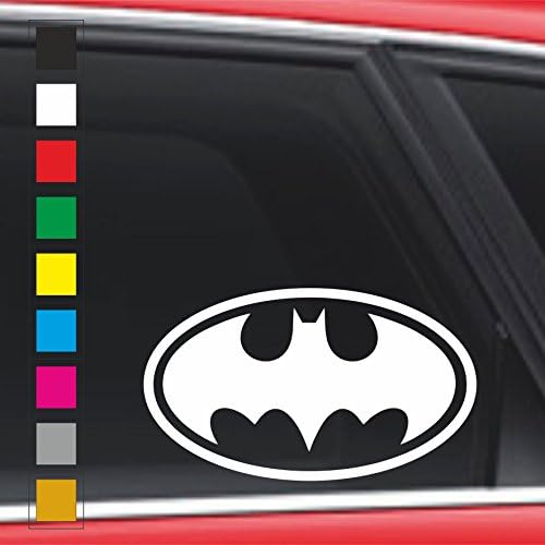 Batman Vinyl Decal Sticker - JDM Euro Car Bike Window Wall Bumper Laptop - Made in UK (Black)