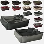 Beddog-2in1-MAX-QUATTRO-grigioantracite-XL-100×85-cm-letto-per-cane-L-fino-a-XXXL-6-colori-a-scelta-cuscino-per-cane-divano-per-cane-cestino-per-cane