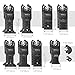 Price comparison product image Oscillating Tool Blades, Tacklife 15 Pcs Wood Cutting Saw Blade Oscillating Kit Multi Tool Set with 4 Adaptors Compatible with All Brands for Bolt, Hardwood and Metal, AOSB1A