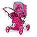 Produktbild Hauck Kombi- Puppenwagen Julia mit Babyschale, verstellbarer Rückenlehne und großem Spielzeugkorb, Zusammenklappbar, Abnehmbare Reifen - Birdie Pink