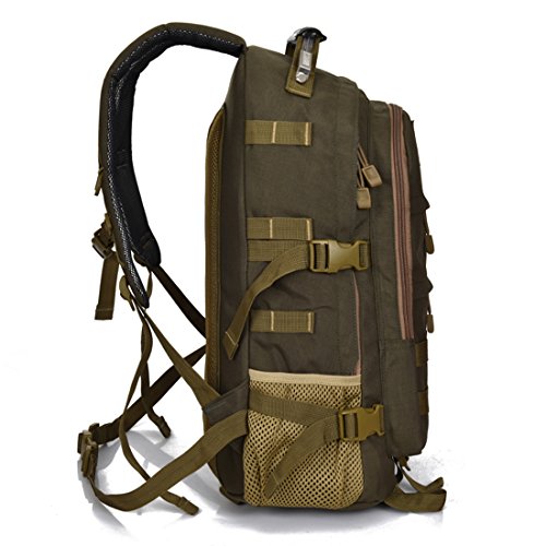 Rucksack, Multifunktionale Daypack Taktischer Rucksack Trekkingrucksack Laptop Rucksack Wasserdichter Rucksack Kampfrucksack Reiserucksack Sportrucksack mit der großen (Armeegrün) - 2