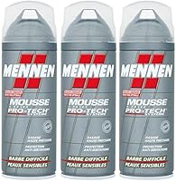 Mennen Mousse  Raser Homme pour Barbe Difficile 250 ml - Lot de 3
