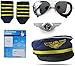 Produktbild Seiler24 Piloten-Set für Kinder Mütze Pilotenbrille Kinder-Spielzeug Fasching Piloten-Kostüm