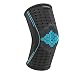 Produktbild bonmedico Premo Kniebandage, Schützt Meniskus & Knie, Integrierte Anziehhilfe, Ringförmige Funktionspolster Stabilisieren Kniescheibe, Anti-Slip Gummiband Für Sicheren Halt, Inklusive E-Book, XXL